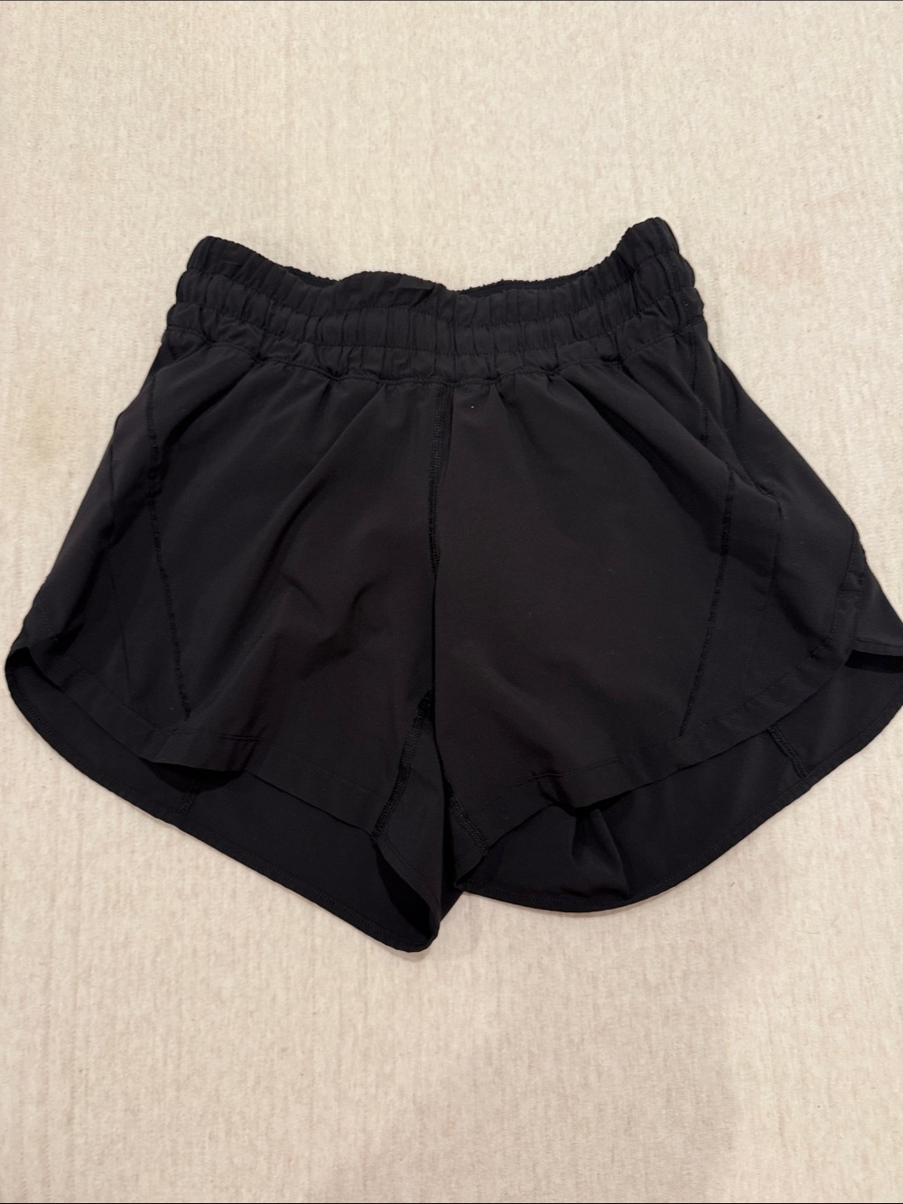 lululemon athletica Black Athletic Shorts with Elastic Waist